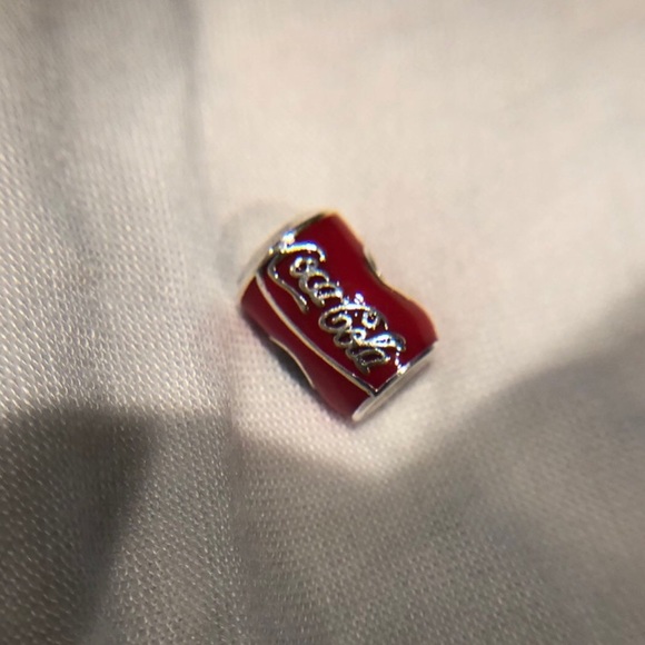 Sterling Silver Coca-Cola Cola Charm, fits Pandora - Picture 3 of 9